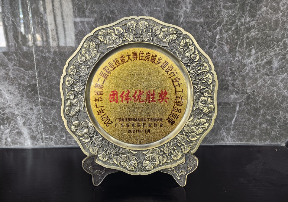 2021年广东省职业技能大赛团体优胜奖